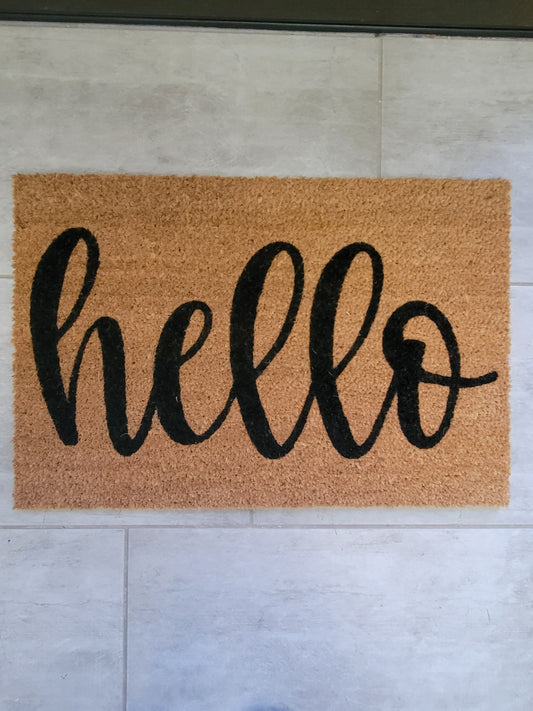 Hello Cursive - Doormat