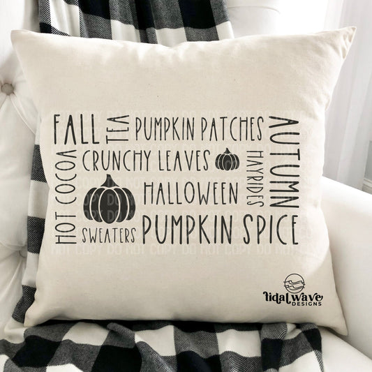 Fall Quotes Pillow Cover
