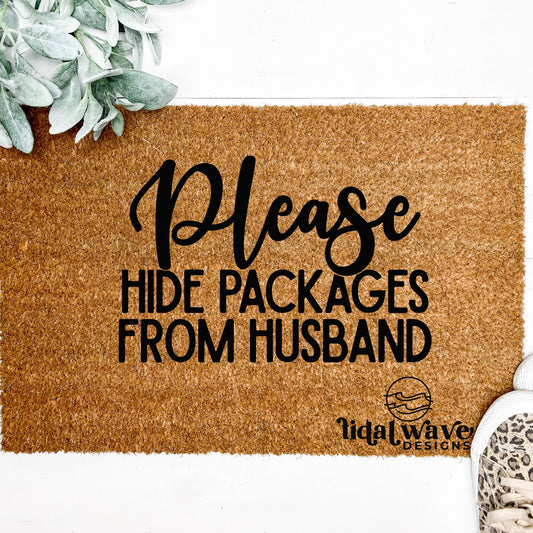 Hide Packages From Husband - Doormat