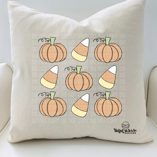 Candy Corn Pillow Cover